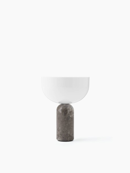 Portable marble table lamp, Kizu grey New Works