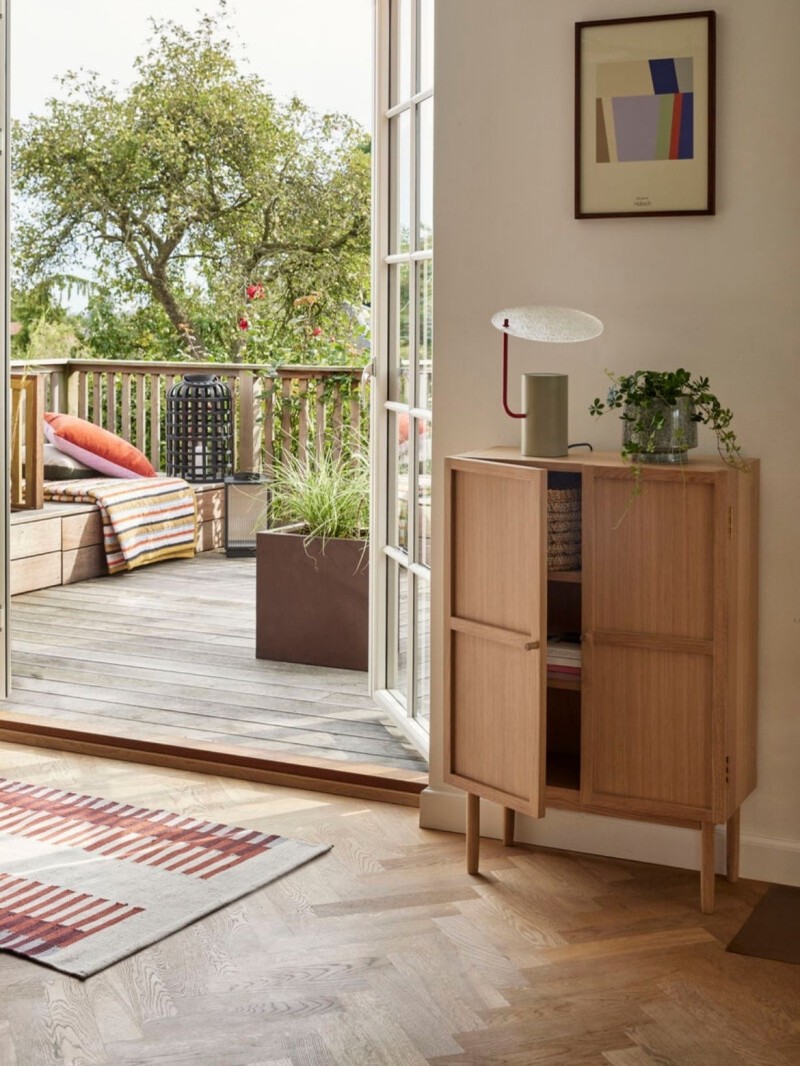 2 door Candour oak cabinet, Hübsch |MBS Design