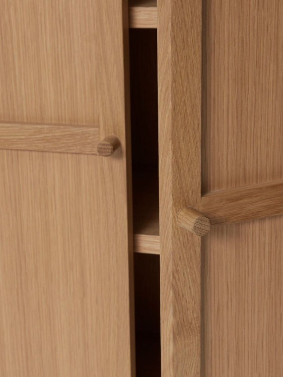 2 door Candour oak cabinet, Hübsch |MBS Design