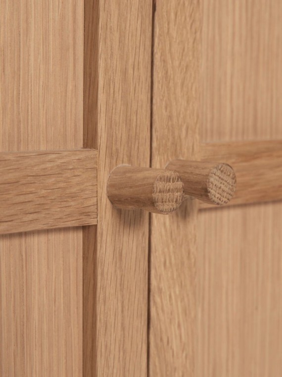 2 door Candour oak cabinet, Hübsch |MBS Design