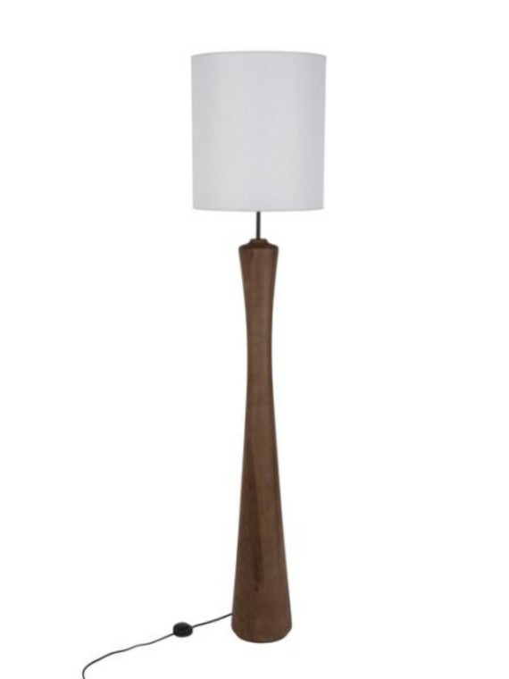Lampadaire Mokuzaï en bois massif blanc Market Set