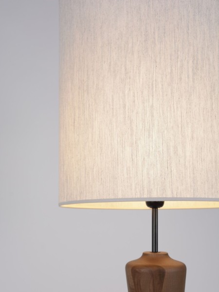 Lampadaire Mokuzaï en bois massif blanc Market Set