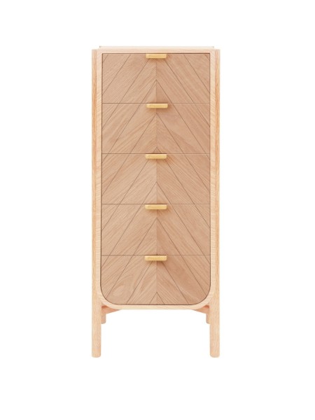 Tall chest in oak, Marius Hartô
