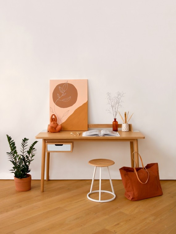 Bureau en chêne, Honoré Hartô