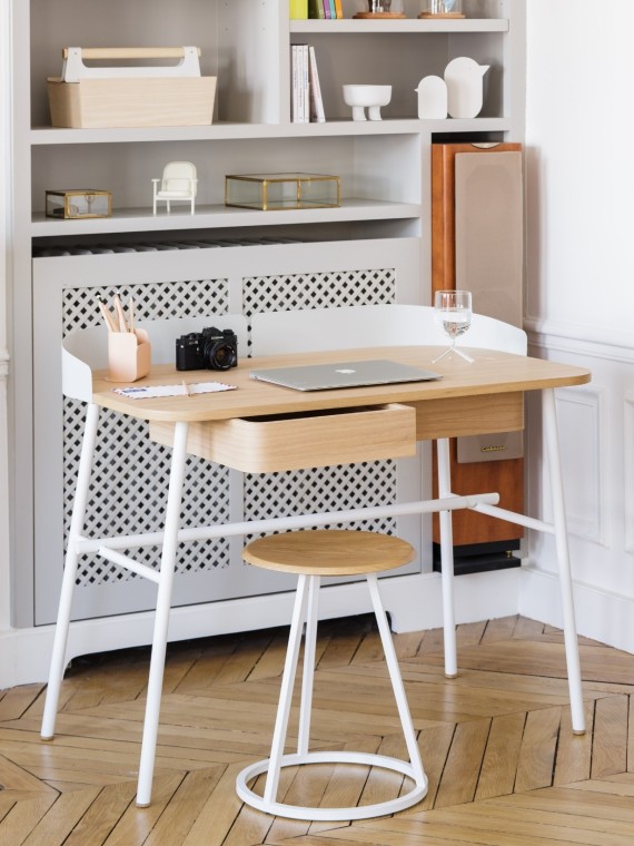 Bureau en bois et métal, Victor Harto