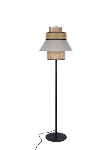 Outdoor floor lamp in sandblasted painted metal, Singapour Market Set