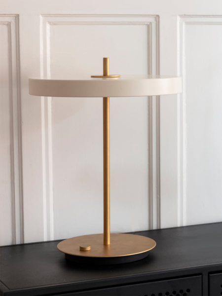 Lampe à poser sans cable blanche, Asteria Move Umage, Blanc perle