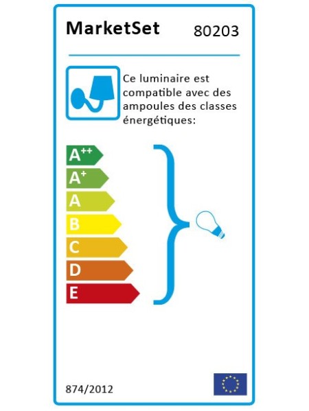 Applique murale en cannage Single screen Market Set
