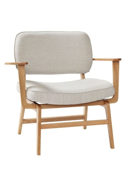 Grey Lounge Chair, Haze