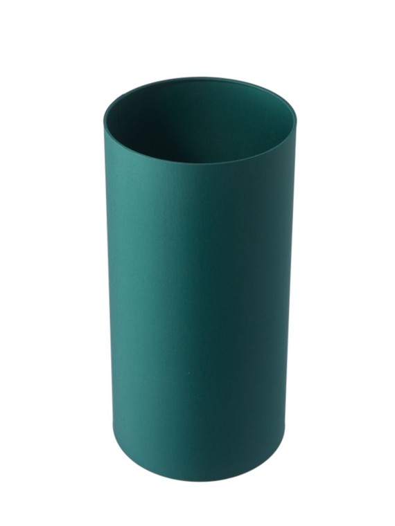 Lampe à poser avec abat-jour vert et pied rose Twister Pols Potten