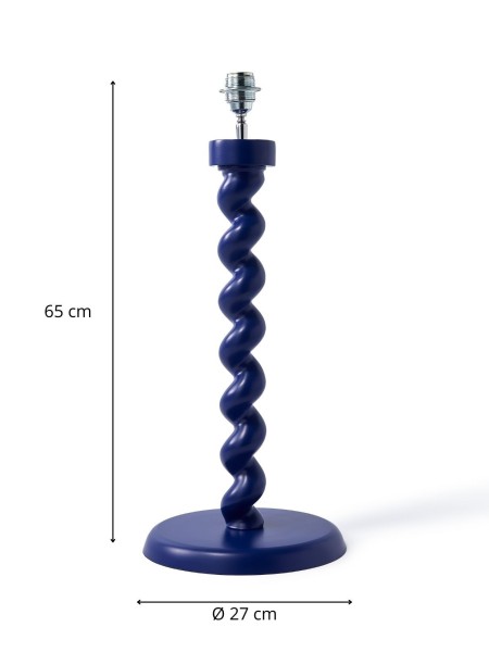 Twister Yellow and Dark Blue Table Lamp, Pols Potten | MBS Design