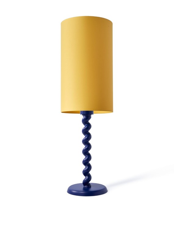 Twister Yellow and Dark Blue Table Lamp, Pols Potten | MBS Design