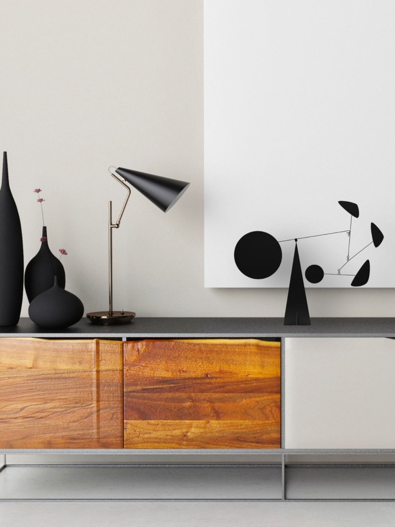 Black mobile stand Santorini Volta