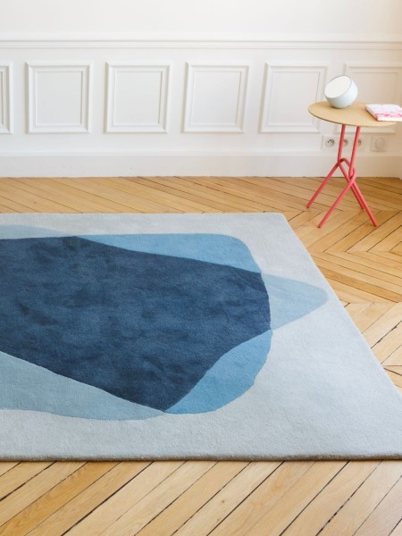 Wool carpet gray and blue Serge Harto | MBS DESIGN