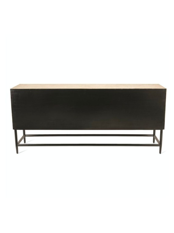 Low cabinet in gold metal Ribbel low Pols Potten
