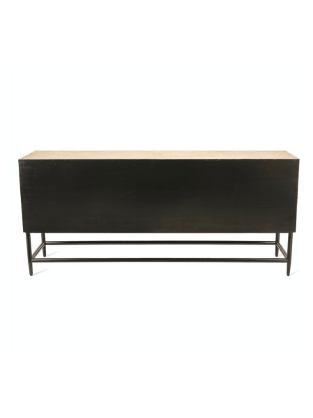 Low cabinet in gold metal Ribbel low Pols Potten
