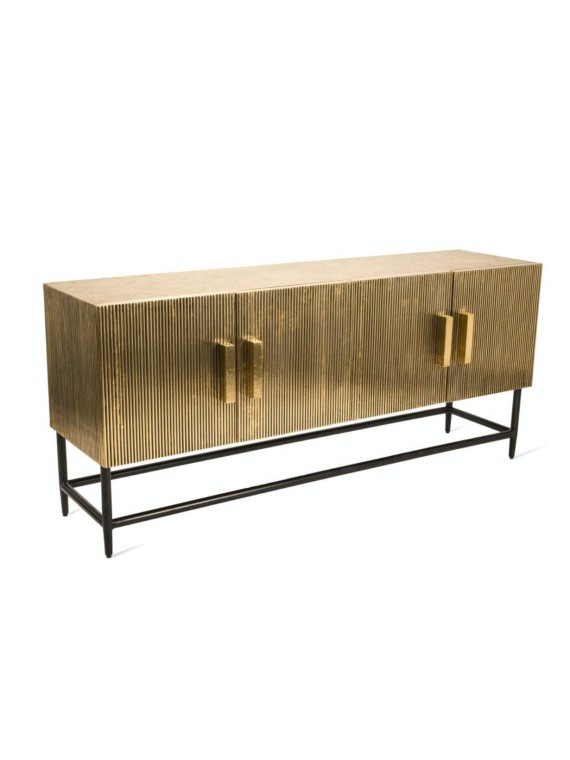 Low cabinet in gold metal Ribbel low Pols Potten