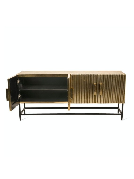 Low cabinet in gold metal Ribbel low Pols Potten