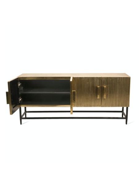 Low cabinet in gold metal Ribbel low Pols Potten