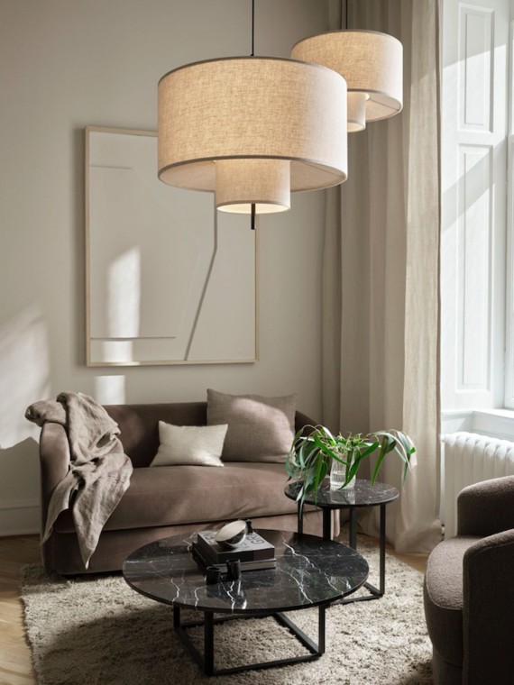 2-seater deep sofa, Covent New Works hemp