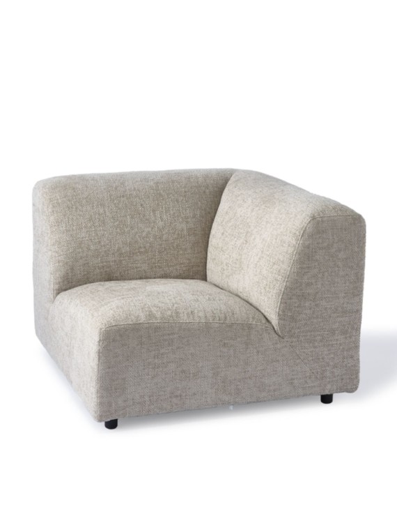 Modular corner sofa Module Ecru Pols Potten