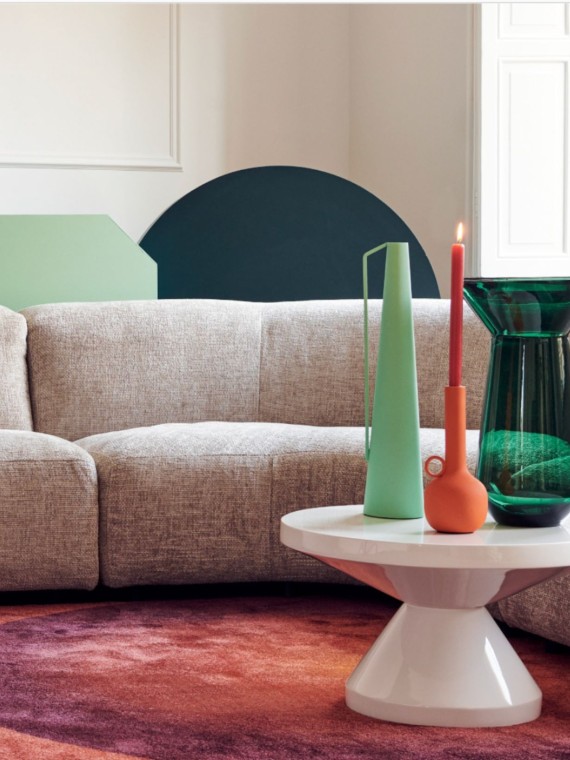 Modular corner sofa Module Ecru Pols Potten