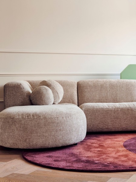 Modular corner sofa Module Ecru Pols Potten