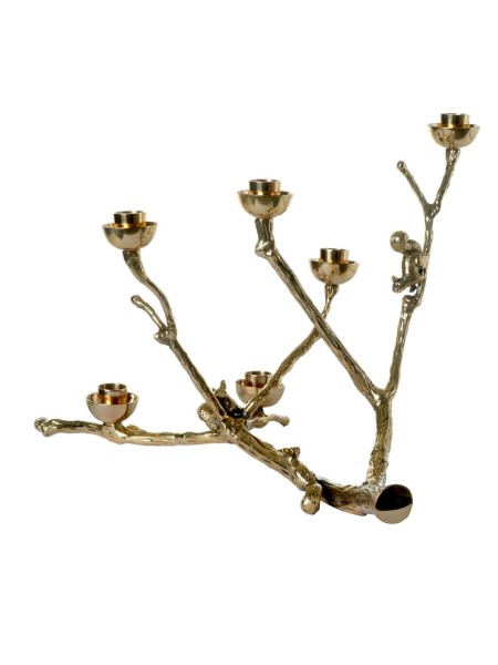 Chandelier Twiggy branche doré écureuils Pols Potten