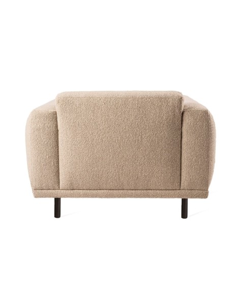 Fauteuil Teddy lounge en tissu bouclette  Beige Pols Potten