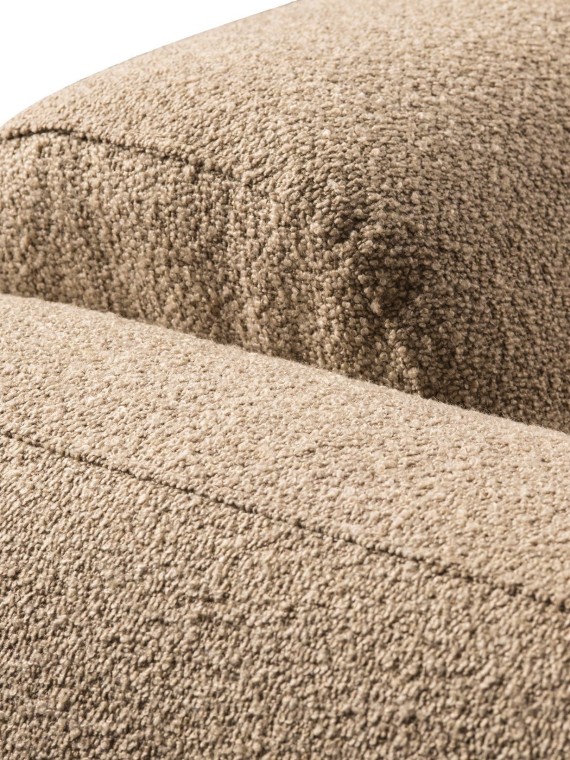 Fauteuil Teddy lounge en tissu bouclette  Beige Pols Potten