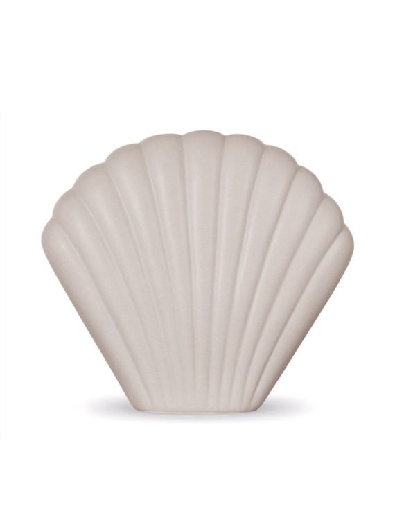 Objet Vase Coki en céramique coquillage gris clair