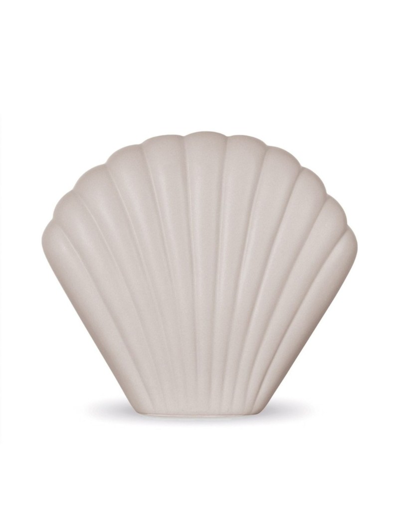 Objet Vase Coki en céramique coquillage gris clair