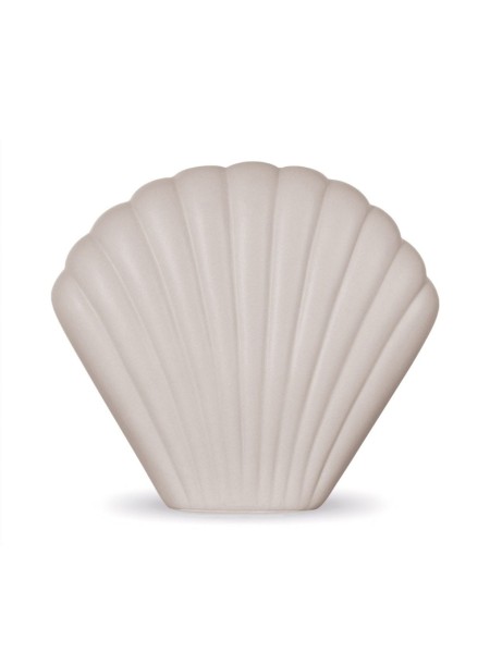 Objet Vase Coki en céramique coquillage gris clair
