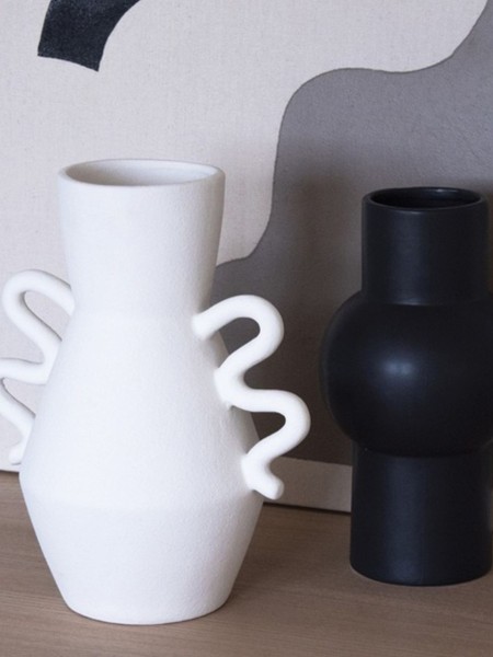 Opjet Wave Ceramic Vase White