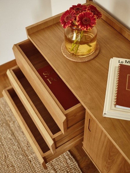 Large oak sideboard 1050 with 3 drawers, 366 Concept | MBS DESIGN