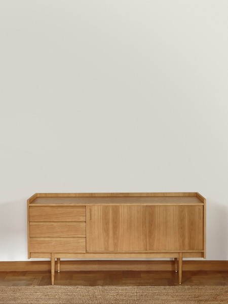 Large oak sideboard 1050 with 3 drawers, 366 Concept | MBS DESIGN