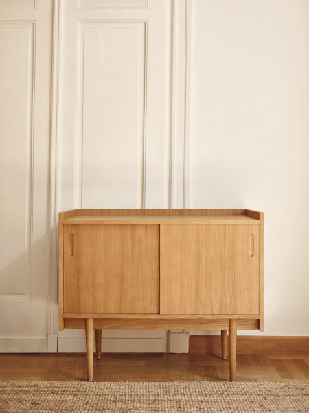 366 concept Petite enfilade Série 1050 en chêne 2 étagères