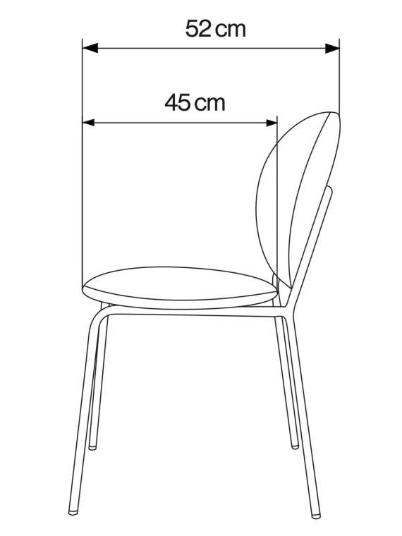 Simply Pols Potten chair in ochre fabric