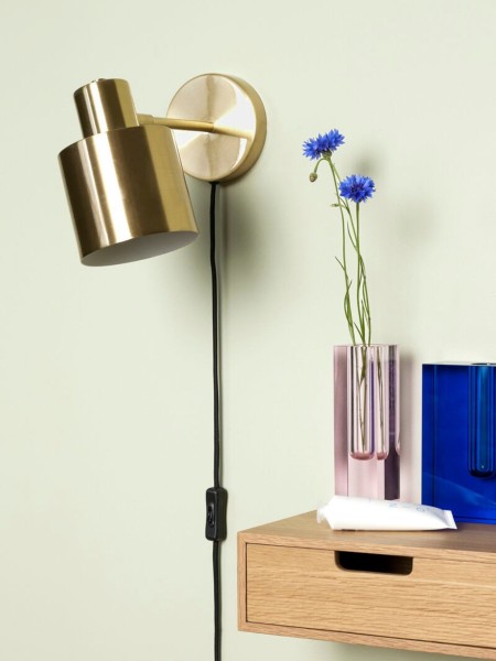 Hubsch Lampe murale en laiton Fuse