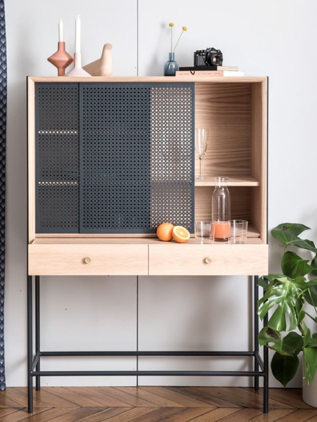 gabin cabinet grey slate