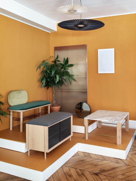 Harto Banc d'entrée Gabin en chêne naturel Gabin