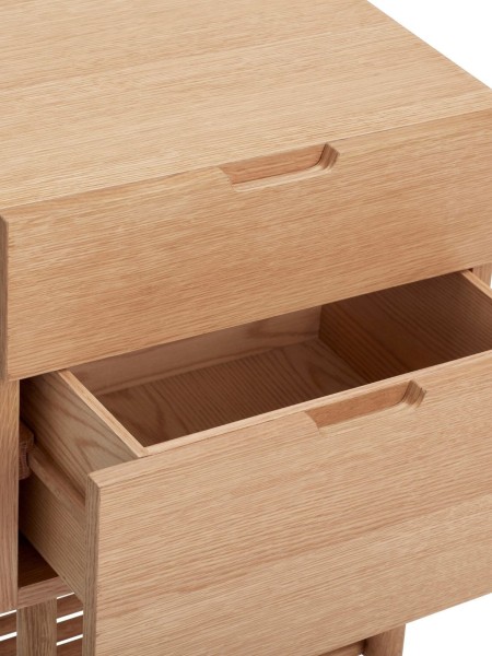 Acorn night table in natural oak Hubsch