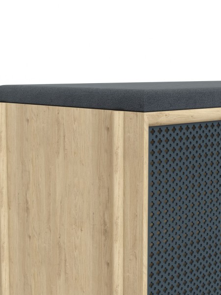 Harto Natural oak entrance bench Gabin