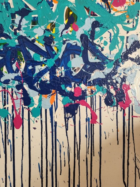 Acrylique sur toile H131 x L97 cm, 2017 - Cosmos