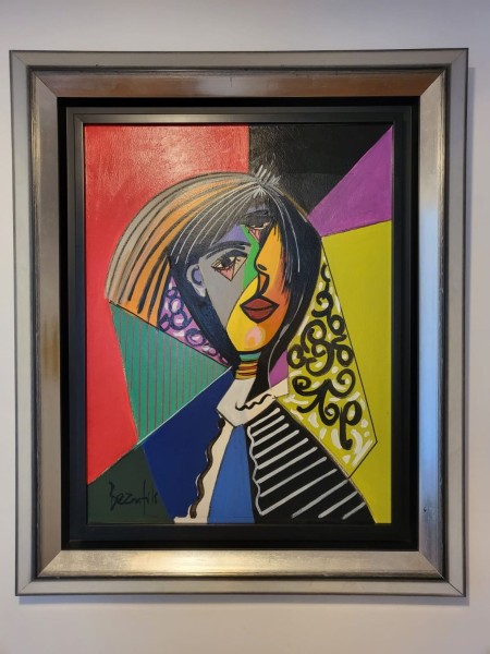 Cubist Portrait of a Woman by Jean-Luc Beaufils, 1953