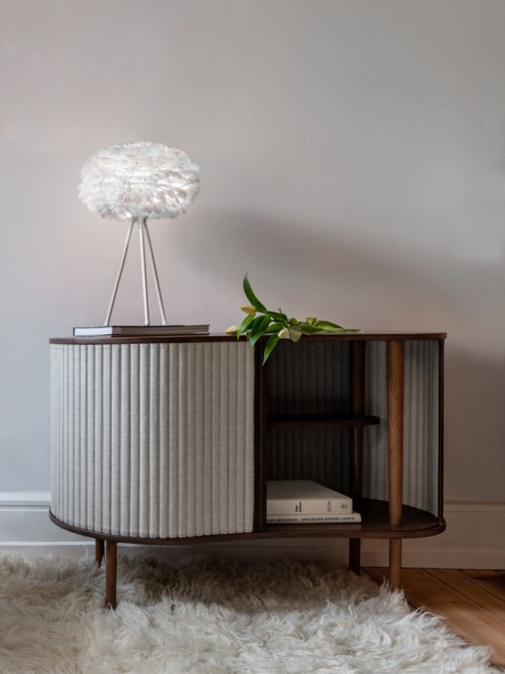 Umage Audacious Dark oak cabinet light grey