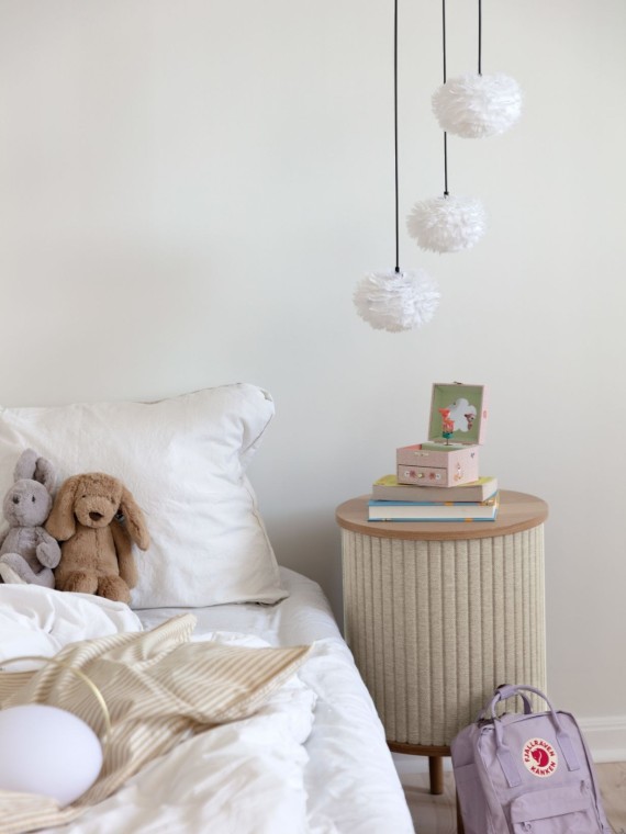 Umage light Oak Side table white sands doors