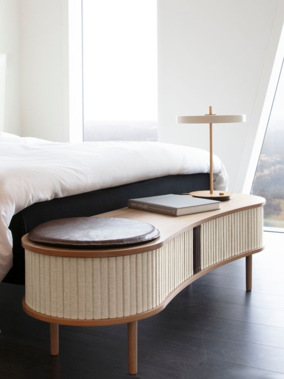 TV Bench, Oak , white sands, Audacious