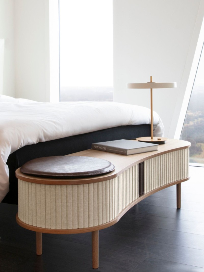 TV Bench, Oak , white sands, Audacious