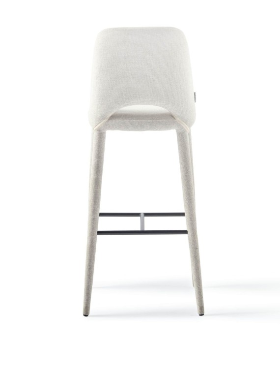 chaise de bar écru en tissu, holy